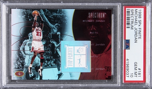 1998 SPx Finite Spectrum #181 Michael Jordan (#43/50) - PSA GEM MT 10